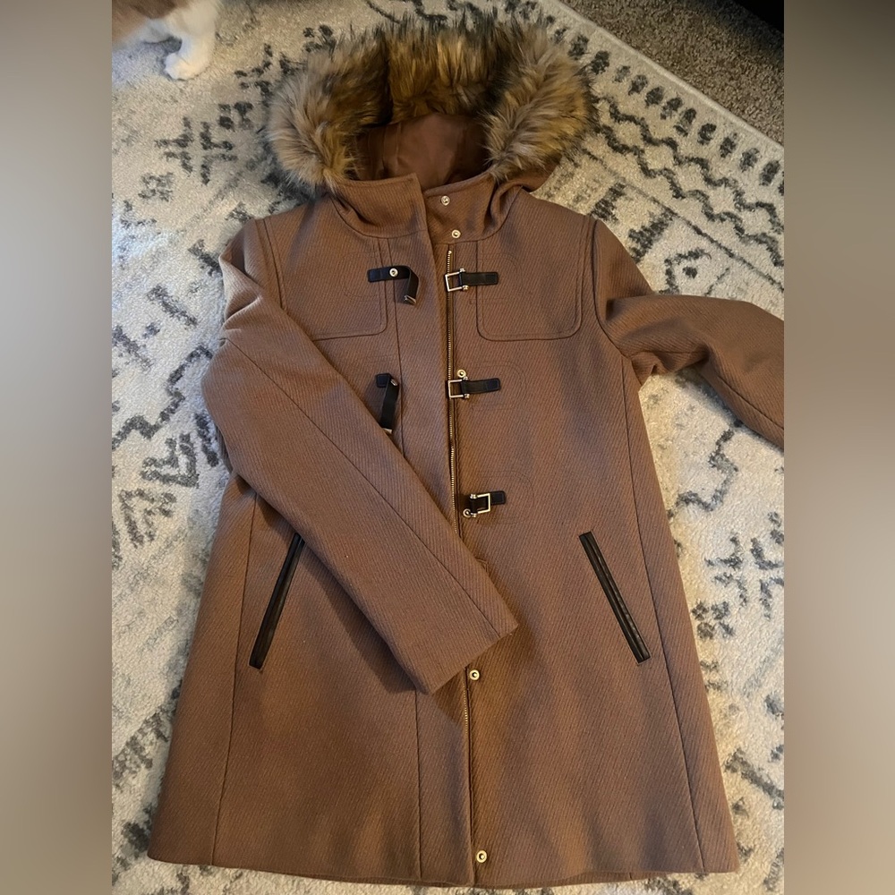 EUC COLE HAAN SIGNATURE WOOL COAT SZ 10!